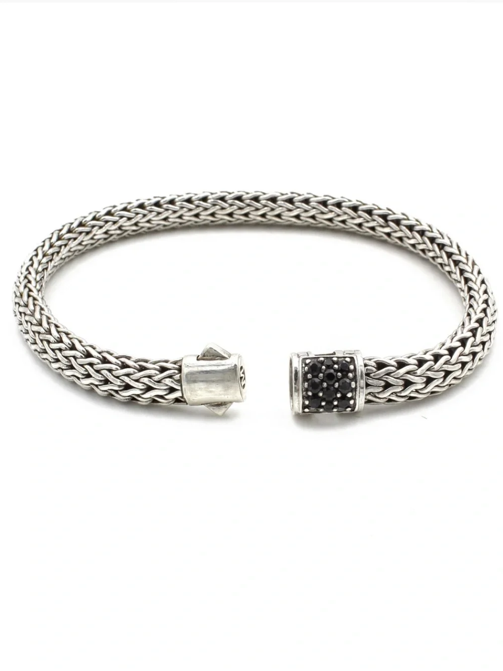 John Hardy sterling silver black sapphire bracelet